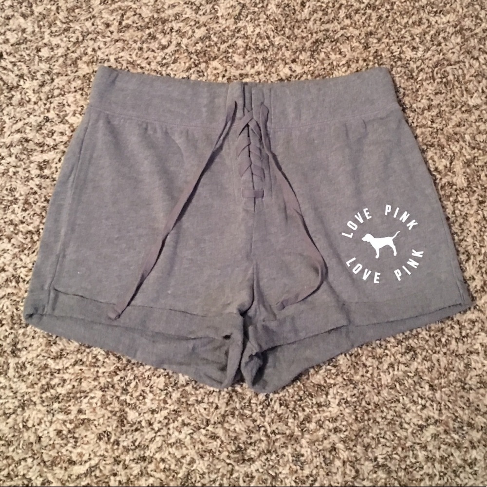 PINK Campus Lace Up Shorts